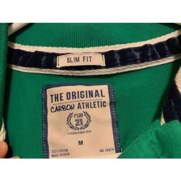 RUE 21 CARBON ATHLETIC SIZE MEDIUM SLIM FIT POLO SHIRT **NEW** - Picture 3 of 5